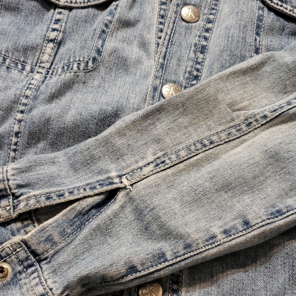 90s Vintage Calvin Klein jeans denim shirt/jacket - Picture 7 of 7